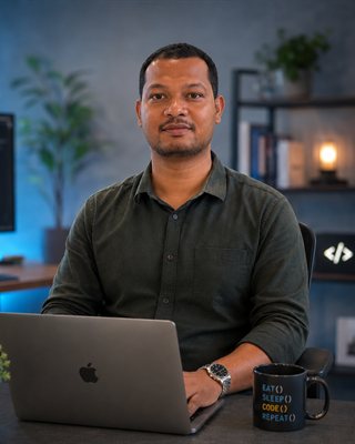 Amit Pradhan, the developer who built Venuska